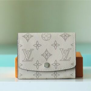 M62542 White Pierced Mahina Leather Wallet