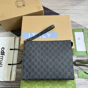 Black PVC GG handbag