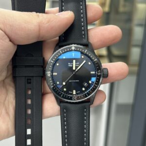 Blancpain Fifty Fathom Ceramic Black Watch with Bracelet
