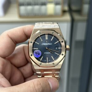 Audemars Piguet 15400Blue Gold Case Doing Very Beautiful Complete Movement