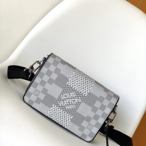 Studio Crossbody Bag Damier Graphite canvas
