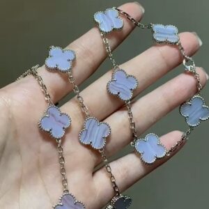 Custom VCA purple tourmaline five flowers bracelet