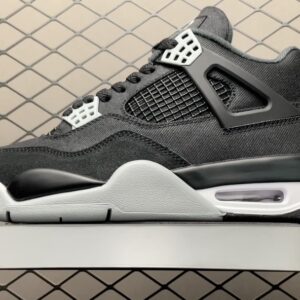 Air Jordan 4 Black Canvas Basketball Shoe DH7138-006
