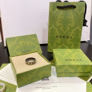Gucci planet black ceramic ring