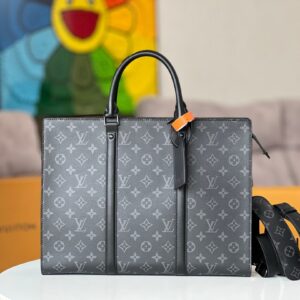 Louis Vuitton business briefcase with leather handle