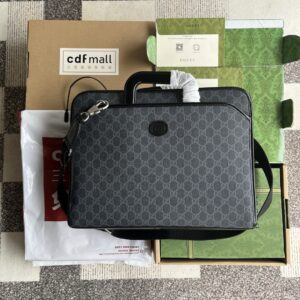 Gucci double handle business briefcase