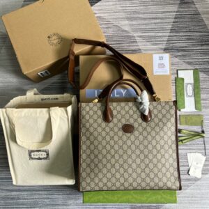 Gucci GG tote bag with GG Supreme canvas