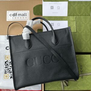 Gucci leather tote bag