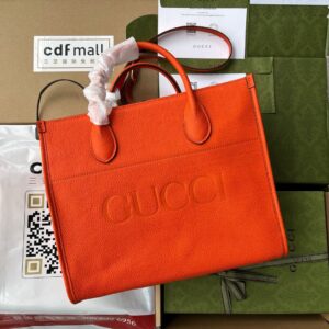 Gucci leather tote bag