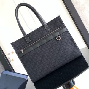 Dior Safari business handbag with leather hardware