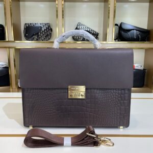 Montblanc men's leather business briefcase