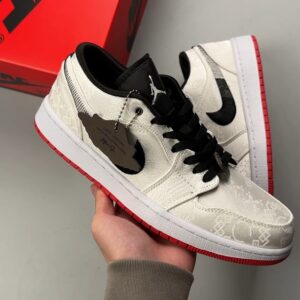 Air Jordan 1 Low PF white silk shoe