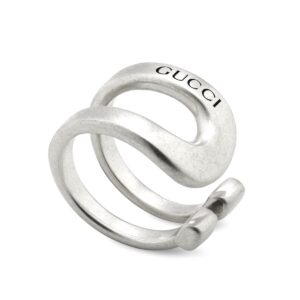 Gucci snake buckle ring 925 silver color lasting