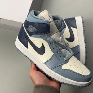 Air Jordan 1 Mid white black shoe