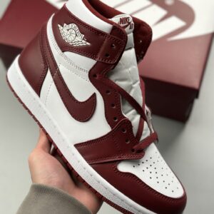 Air Jordan 1 High OG white red basketball shoe
