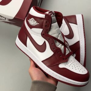 Air Jordan 1 High OG white red shoe