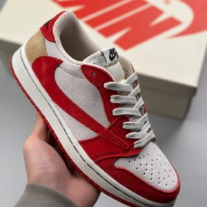 Travis Scott x Air Jordan 1 Low OG AJ1 reversed hook shoe