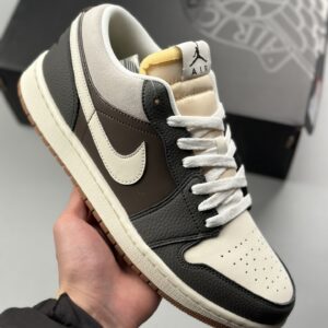 Air Jordan 1 Low SE khaki gray shoe