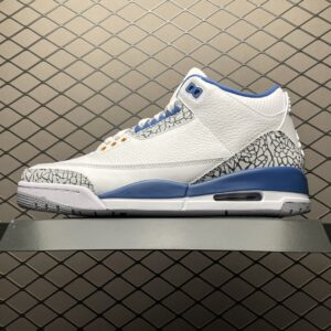 Air Jordan 3 White and Blue Basketball Shoe CT8532-148
