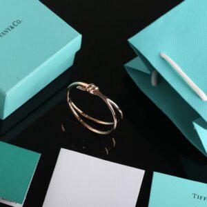 Tiffany Knot series double ring arm ring