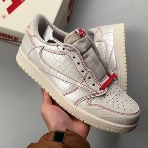 Travis Scott x Air Jordan 1 Low OG Rabbit low-cut hooked shoe