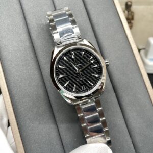 Omega Seamaster 150 black rubberwood texture 41mm watch