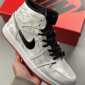 Clot Air Jordan AJ1 Mid White Silk