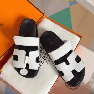 Hermes Chypre Series leather design casual slip-on
