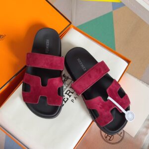 Hermes Chypre Series leather design casual slip-on