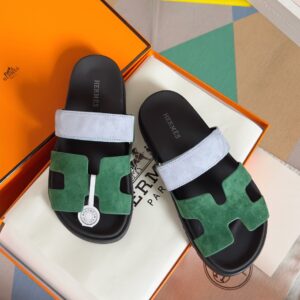 Hermes Chypre Series leather design casual slip-on