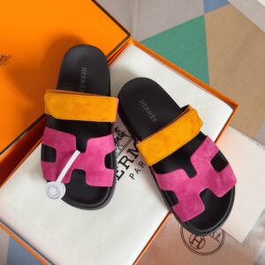 Hermes Chypre Series leather design casual slip-on