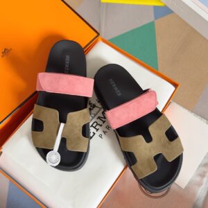 Hermes Chypre Series leather design casual slip-on