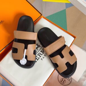 Hermes Chypre Series leather design casual slip-on
