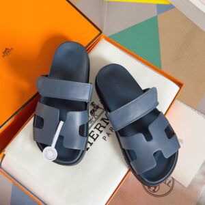 Hermes Chypre Series leather design casual slip-on