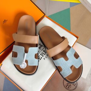 Hermes Chypre Series leather design casual slip-on