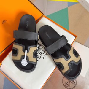Hermes Chypre Series leather design casual slip-on