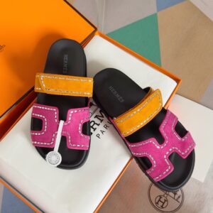Hermes Chypre Series leather design casual slip-on