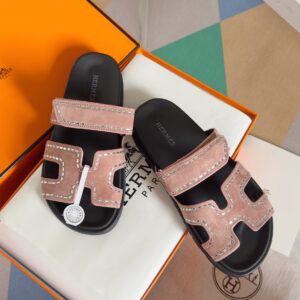 Hermes Chypre Series leather design casual slip-on