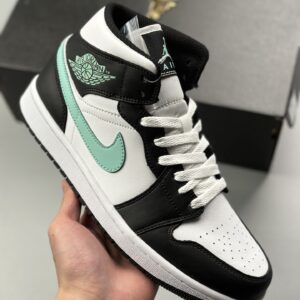 Nike Air Jordan 1 Mid White Black Green