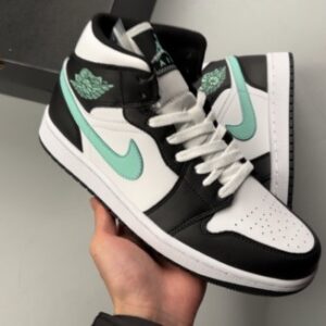Nike Air Jordan 1 Mid White Black Green