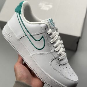 Nike Air Force 1`07 white green hook official shoe