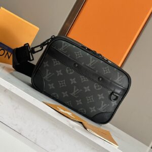 Alpha messenger bag with monogram eclipse canvas