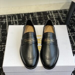 Dior English Style Carved Low Shoes