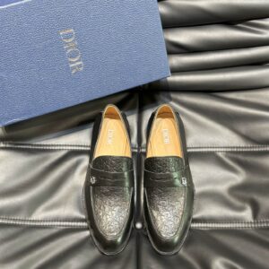 Men's genuine leather thick sole dress shoes