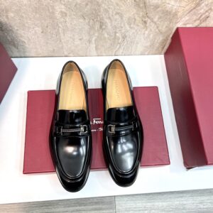 Ferragamo Man Collection Leather Dress Shoes
