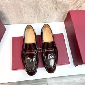 Ferragamo Man Collection Leather Dress Shoes
