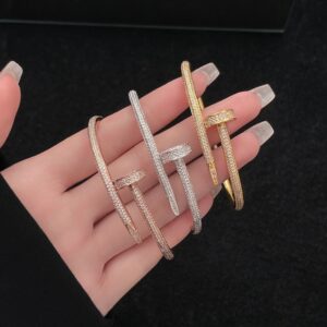 Full Diamond Knotted Bracelet