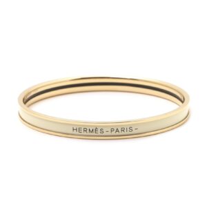 Narrow Enamel Bracelet Milk Color