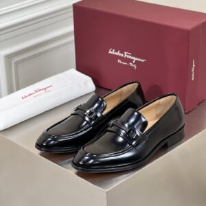 High-end men's business casual leather shoes