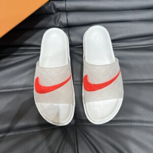 Men's spring summer slides with Italian leather sole